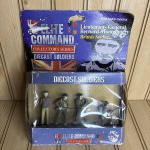 Vintage Blue Box Elite Command Biecast Soldiers British Soldier Collector Series